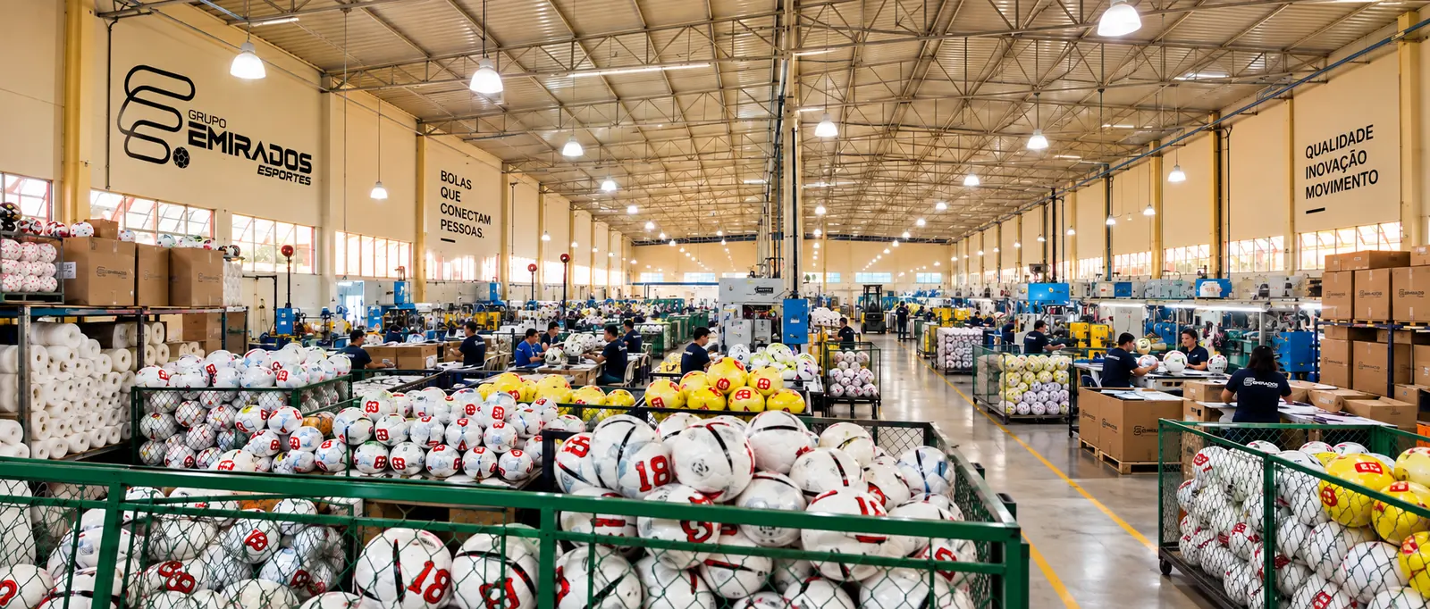 Produção na fábrica Emirados